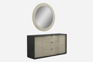 Спальня "Меріда" - Комод низький, Дзеркало (Світ меблів СОФІЯ)