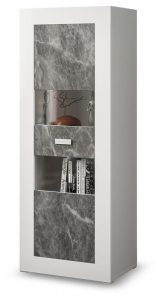 ПРАГА - Вітрина 2ДСК  (Світ меблів СОФІЯ)