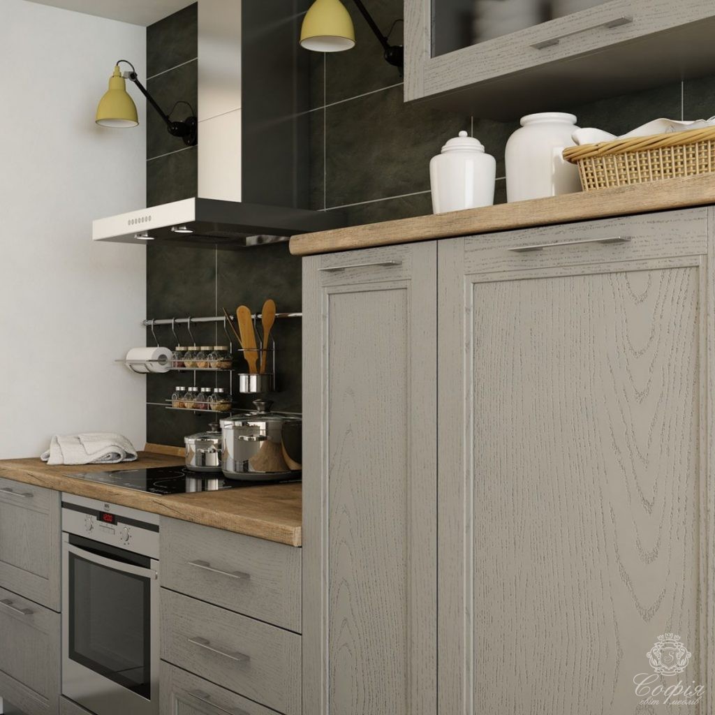 Класична кухня #12 у світло-молочному кольорі - Світ меблів СОФІЯ