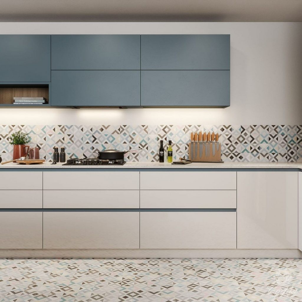 Кутова кухня #17 у темних тонах з елементами дерева - Світ меблів СОФІЯ