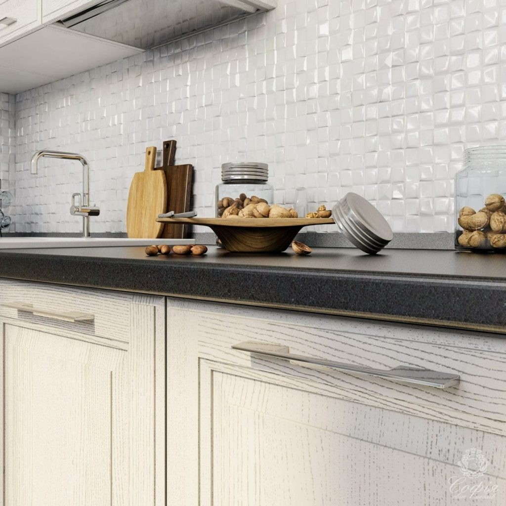 Класична кухня #20 під дерево з елементами білого кольору - Світ меблів СОФІЯ